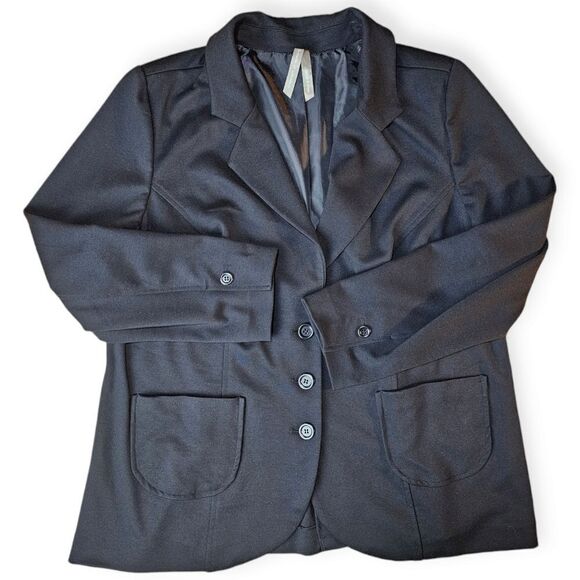 Penningtons Black Stretch Relaxed Fit Blazer Size 20 - Picture 5 of 15